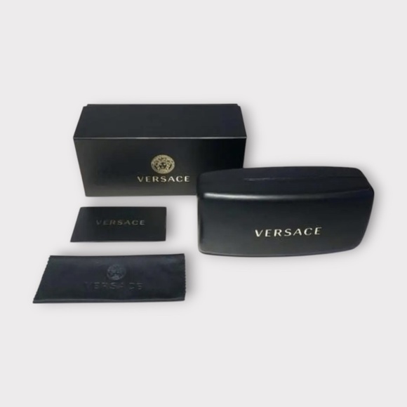 Mens Versace Pilot Sunglasses VE2252 147073 in Gold Frame & Dark Brown Lens main image 4